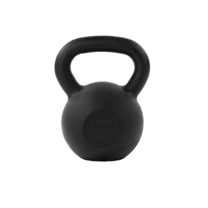 Dark Slate Gray ATTACK Fitness Cast Iron Kettlebell (4-28kg) - Black Individual Kettlebell / 28kg Black