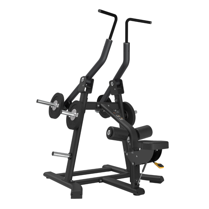 Dark Slate Gray ATTACK Strength Lat Pulldown Machine - Plate Loaded