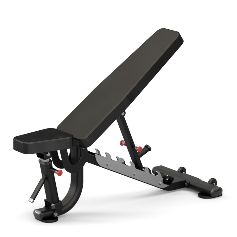 Dark Slate Gray ATTACK Strength Adjustable Bench With Locking Bar (Two Options) Standard Locking Bar