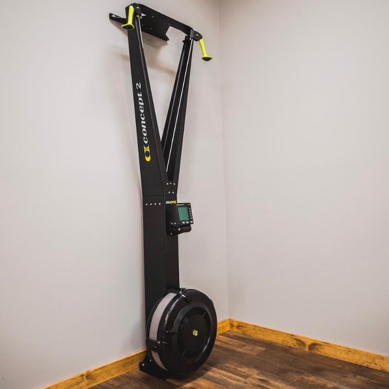 Gray Concept2 SkiErg® Ski Machine With PM5 - Black No Floor Stand,With the SkiErg Floor Stand
