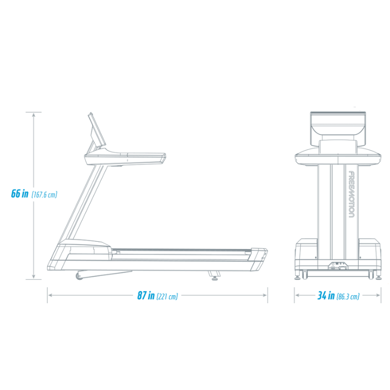 Light Gray FREEMOTION 22 SERIES t22.9 REFLEX™ Treadmill - 22inch Tablet/220V