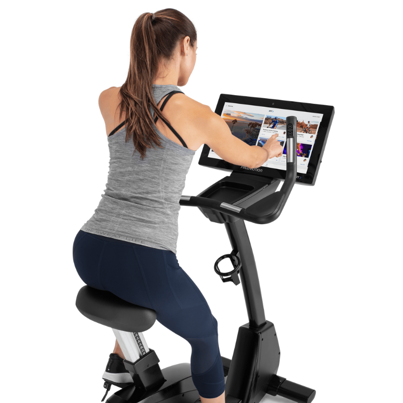 Dark Slate Gray FREEMOTION 22 SERIES u22.9 Upright Bike - 22inch Tablet/120V