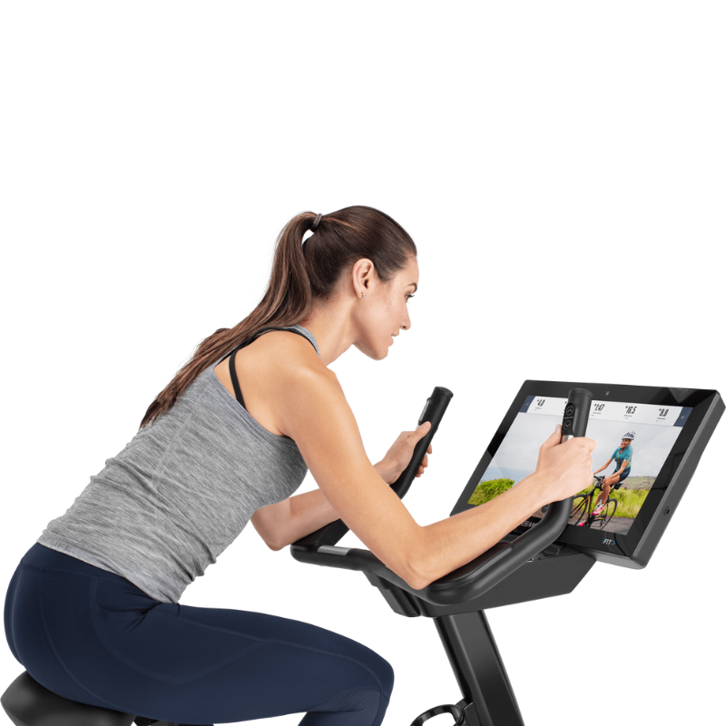 Tan FREEMOTION 22 SERIES u22.9 Upright Bike - 22inch Tablet/120V