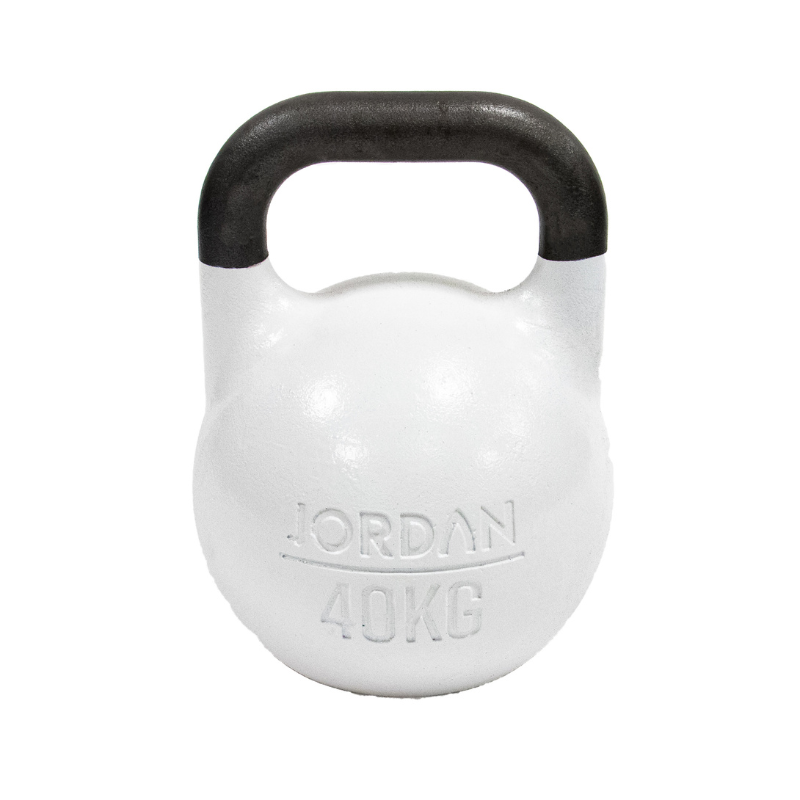 Light Gray JORDAN Competition Kettlebells (8 - 40kg) Single / 40kg - White