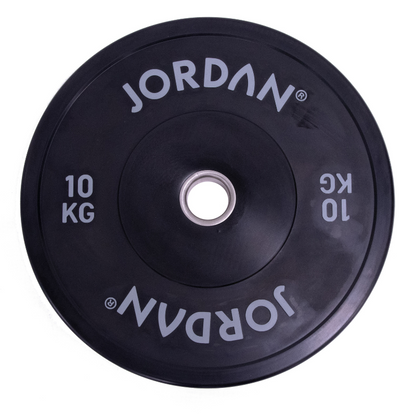 Dark Slate Gray JORDAN HG Black Rubber Bumper Plates - (5kg-25kg) Individual Plate / 10kg Black Rubber Bumper Plate