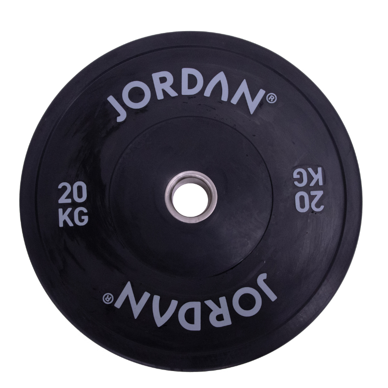 Dark Slate Gray JORDAN HG Black Rubber Bumper Plates - (5kg-25kg) Individual Plate / 20kg Black Rubber Bumper Plate