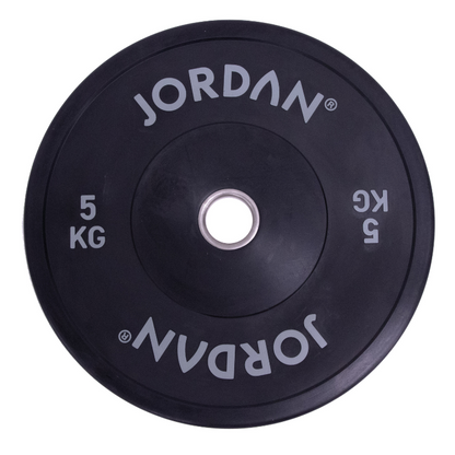 Dark Slate Gray JORDAN HG Black Rubber Bumper Plates - (5kg-25kg) Individual Plate / 5kg Black Rubber Bumper Plates