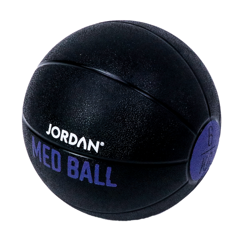 Black JORDAN Medicine Ball (1 - 10kg) Individual Ball / 6kg Medicine Ball
