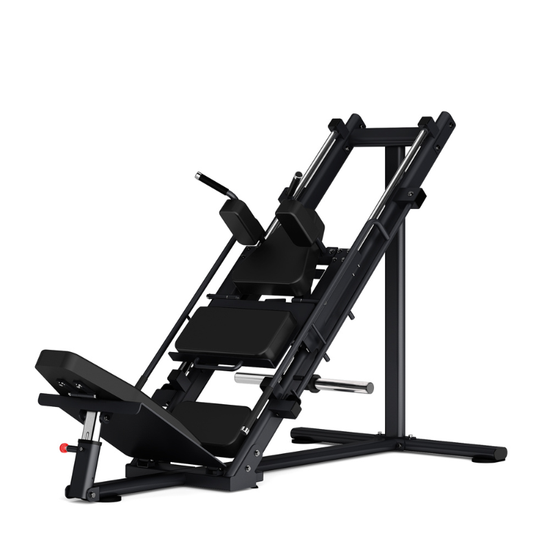 Black MYO Strength Leg Press/Hack Squat - Plate Loaded