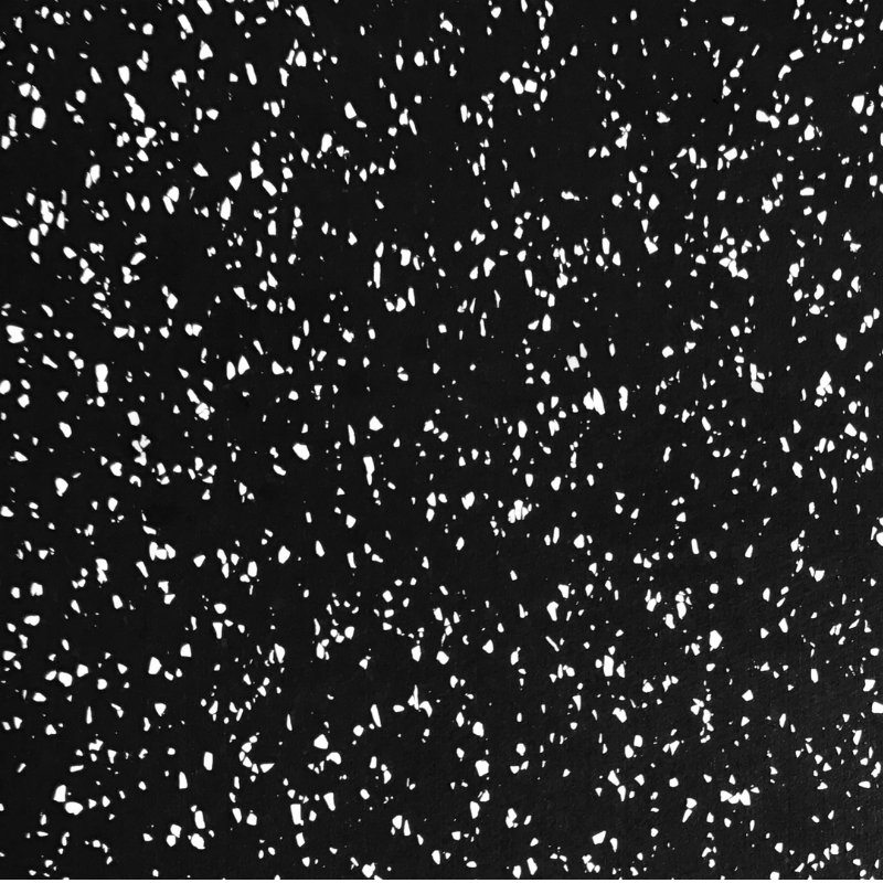 Black MYO Strength Rubber Black Tile Rubber Black Tile with White Speckled Surface [1000mm x 500mm] - Two Thickness Options 20mm,30mm
