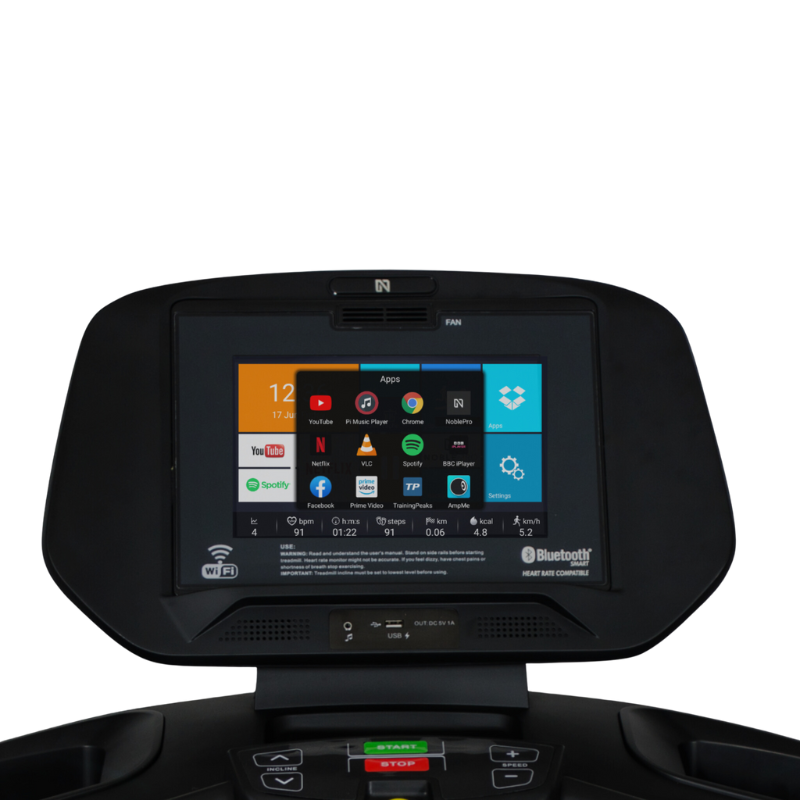 Black NoblePro Elite E8i Treadmill - Foldable